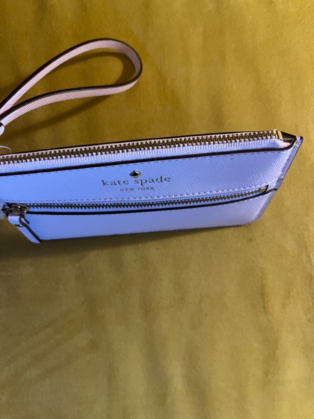 kate spade Pale Blush Leather Wristlet with Gold Hardware - Picture 2 of 5